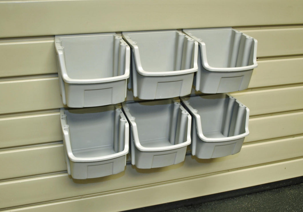SlatWall Utility Bin Kit (6 Included)